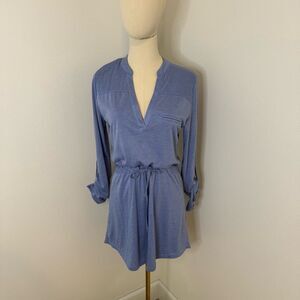[Sabo Skirt] NWT Soft Blue Tie Waist Dress - Size 2